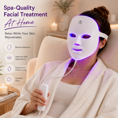 UV LED Face Mask – Advanced Light Therapy Skincare Device for Radiant & Youthful-Looking Skin