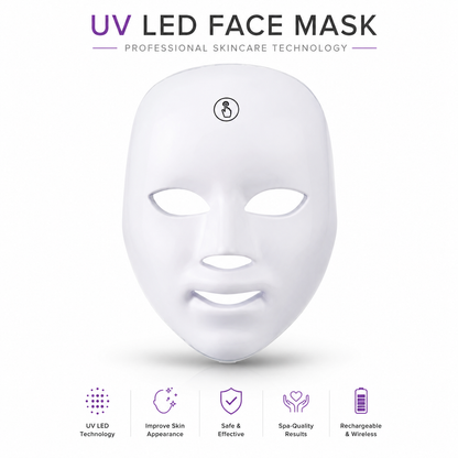 UV LED Face Mask – Advanced Light Therapy Skincare Device for Radiant & Youthful-Looking Skin