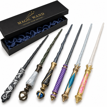 Handcrafted Wizard Wand Collection Set | Fantasy Magic Cosplay Wand Pack