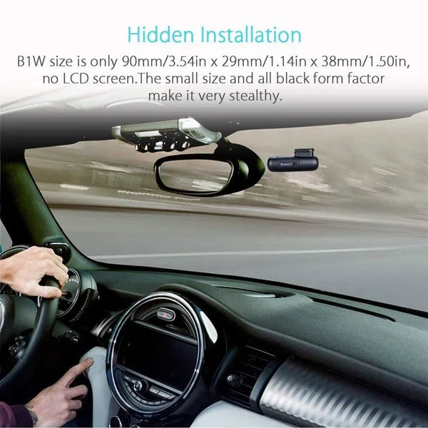 Mini WiFi Dash Cam 1080P HD Car Camera | Wireless Driving Recorder with Mobile App