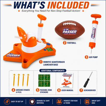 All-Pro Passer Robotic Quarterback Football Passing Machine for Kids | Interactive Sports Training Toy