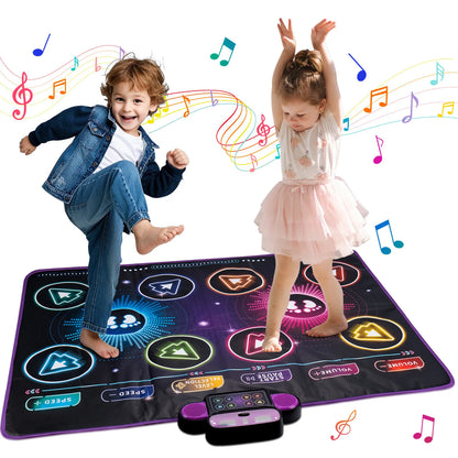 【HOT】Dance Game Mat Electronic Dance Mat Built in Music Dual Player Interactive Dance Game Pad for Home Use