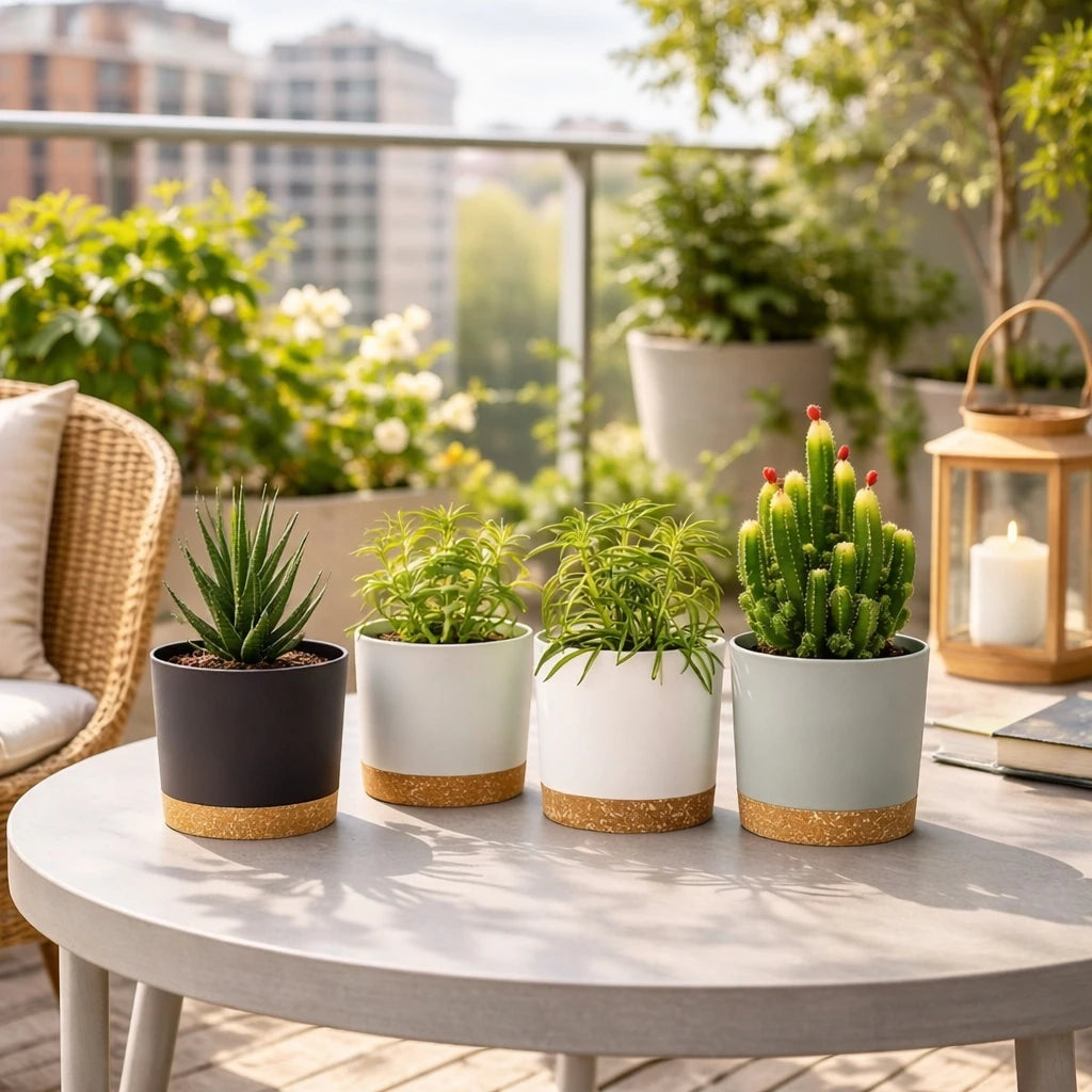 2pcs 6.5inch Flowerpot Removable Bottom Round Flower Pot Detachable Bottom Flower Pot Outdoor Garden Home Supplies