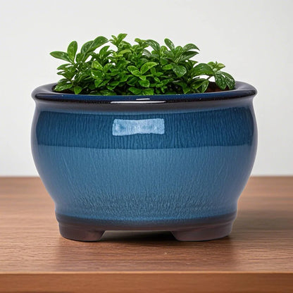 Ceramic Garden Planter Pots Ceramic Plant Pots with Drainage Holes for Indoor Flowers Cactus Herbs Aloes