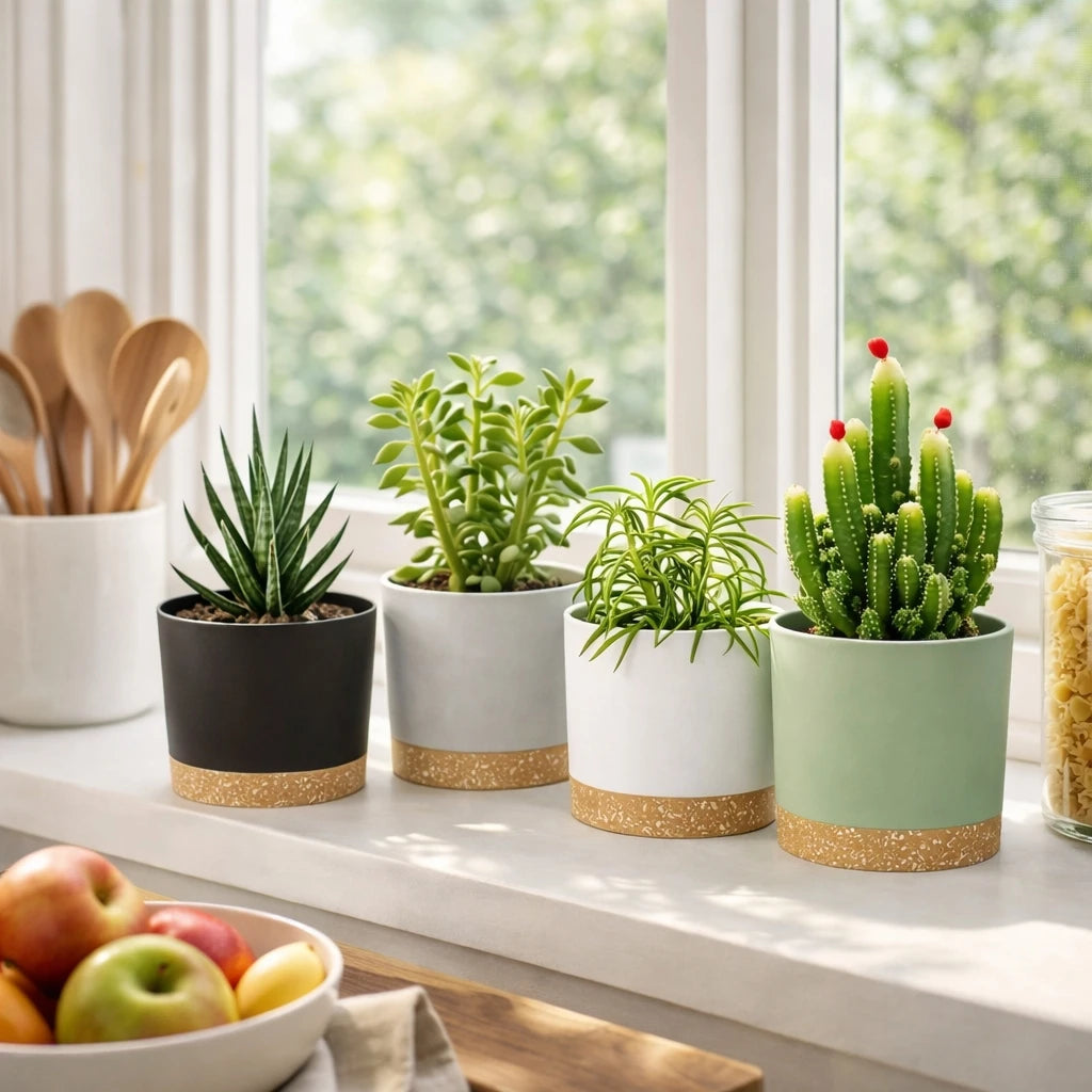 2pcs 6.5inch Flowerpot Removable Bottom Round Flower Pot Detachable Bottom Flower Pot Outdoor Garden Home Supplies