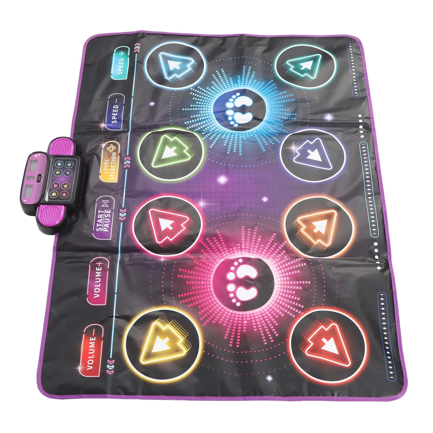 【HOT】Dance Game Mat Electronic Dance Mat Built in Music Dual Player Interactive Dance Game Pad for Home Use