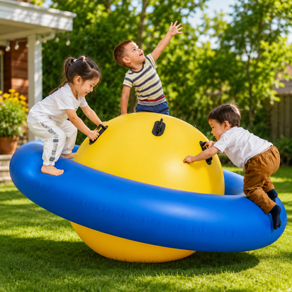 Inflatable Rocking Climbing Ball for Kids | Giant Balance Bouncer Outdoor Play Toy